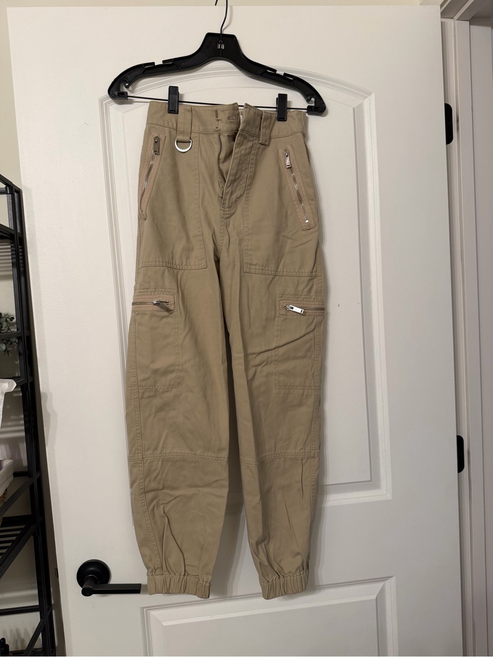 Women’s Tan Cargo Jogger Pants